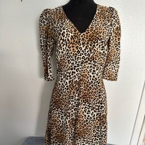 BARNEY’S NEW YORK LEOPARD MINI DRESS, Y2K.